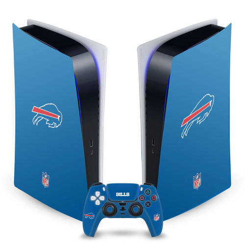 NFL Buffalo Bills Plain Vinyl Sticker Skin Decal Cover for Sony PS5 Digital Edition Bundle