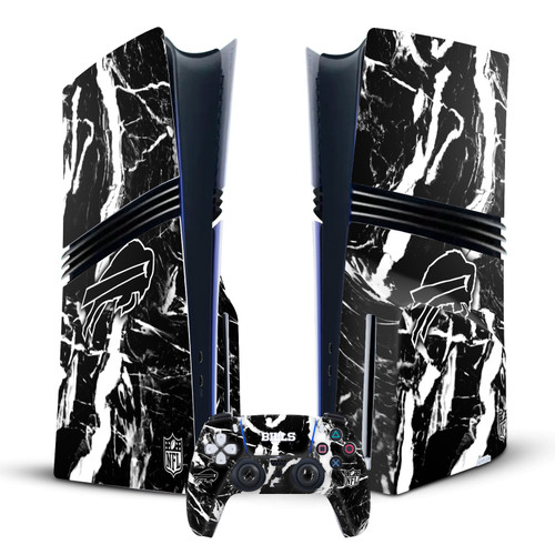 NFL Buffalo Bills Marble Vinyl Sticker Skin Decal Cover for Sony PS5 Pro Disc Edition Bundle