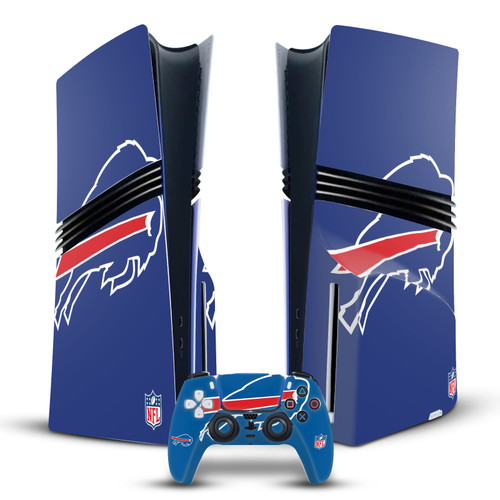 NFL Buffalo Bills Oversize Vinyl Sticker Skin Decal Cover for Sony PS5 Pro Disc Edition Bundle
