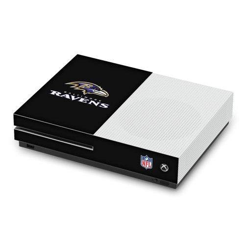 NFL Baltimore Ravens Plain Vinyl Sticker Skin Decal Cover for Microsoft Xbox One S Console