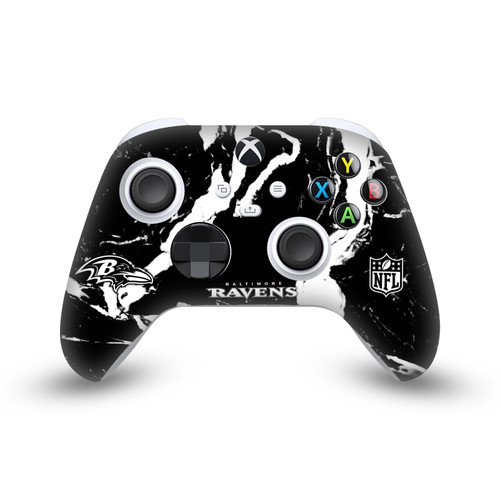 NFL Baltimore Ravens Marble Vinyl Sticker Skin Decal Cover for Microsoft Xbox Series X / Series S Controller