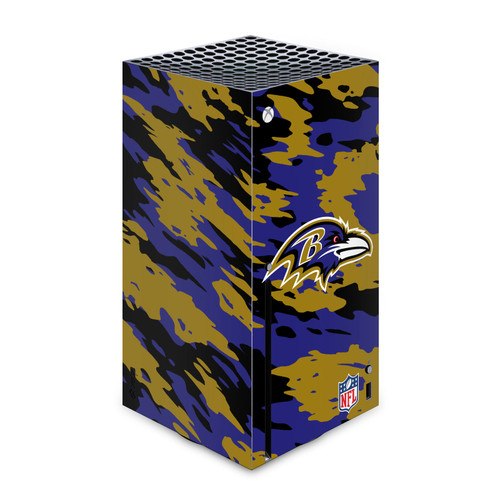 NFL Baltimore Ravens Camou Vinyl Sticker Skin Decal Cover for Microsoft Xbox Series X