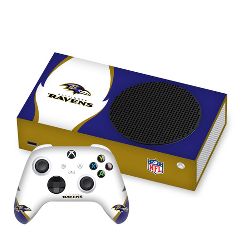 NFL Baltimore Ravens Side Details Vinyl Sticker Skin Decal Cover for Microsoft Series S Console & Controller