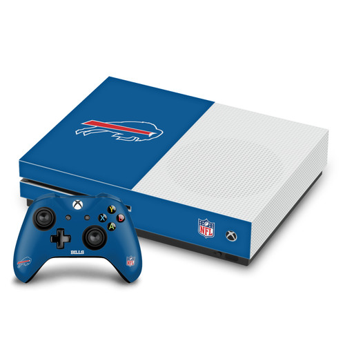 NFL Buffalo Bills Plain Vinyl Sticker Skin Decal Cover for Microsoft One S Console & Controller