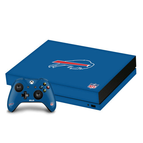 NFL Buffalo Bills Plain Vinyl Sticker Skin Decal Cover for Microsoft Xbox One X Bundle