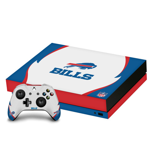 NFL Buffalo Bills Side Details Vinyl Sticker Skin Decal Cover for Microsoft Xbox One X Bundle
