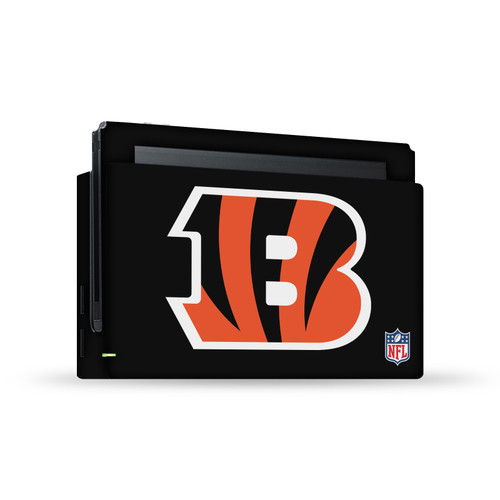 NFL Cincinnati Bengals Plain Vinyl Sticker Skin Decal Cover for Nintendo Switch Console & Dock