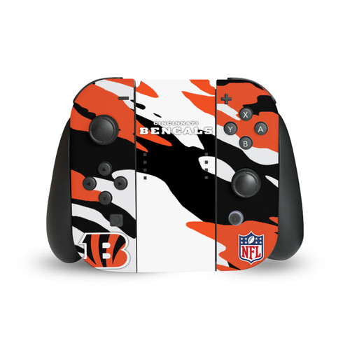 NFL Cincinnati Bengals Camou Vinyl Sticker Skin Decal Cover for Nintendo Switch Joy Controller