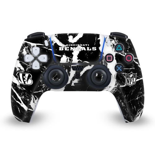 NFL Cincinnati Bengals Marble Vinyl Sticker Skin Decal Cover for Sony PS5 Sony DualSense Controller
