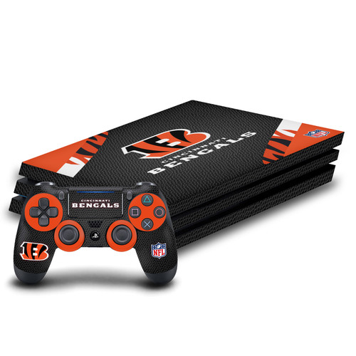 NFL Cincinnati Bengals Logo Art Vinyl Sticker Skin Decal Cover for Sony PS4 Pro Bundle