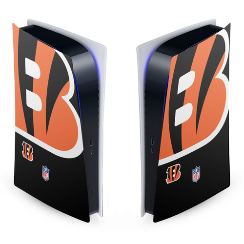 NFL Cincinnati Bengals Oversize Vinyl Sticker Skin Decal Cover for Sony PS5 Digital Edition Console