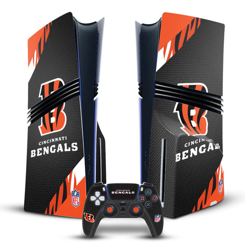 NFL Cincinnati Bengals Logo Art Vinyl Sticker Skin Decal Cover for Sony PS5 Pro Disc Edition Bundle