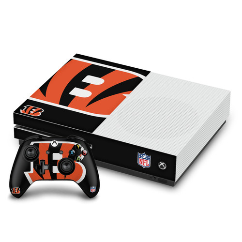 NFL Cincinnati Bengals Oversize Vinyl Sticker Skin Decal Cover for Microsoft One S Console & Controller