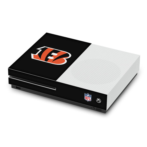NFL Cincinnati Bengals Plain Vinyl Sticker Skin Decal Cover for Microsoft Xbox One S Console