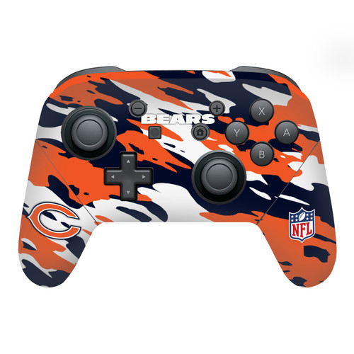 NFL Chicago Bears Camou Vinyl Sticker Skin Decal Cover for Nintendo Switch Pro Controller