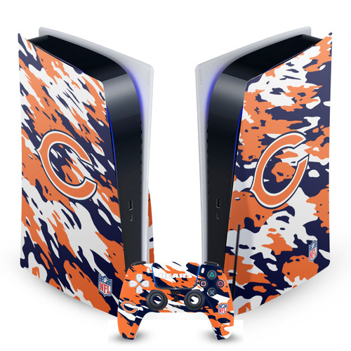 NFL Chicago Bears Camou Vinyl Sticker Skin Decal Cover for Sony PS5 Disc Edition Bundle