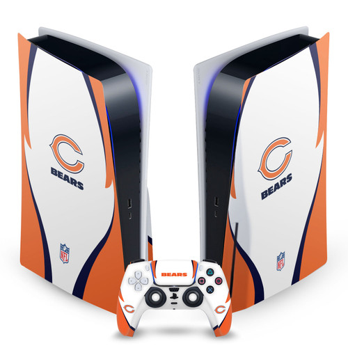 NFL Chicago Bears Side Details Vinyl Sticker Skin Decal Cover for Sony PS5 Disc Edition Bundle