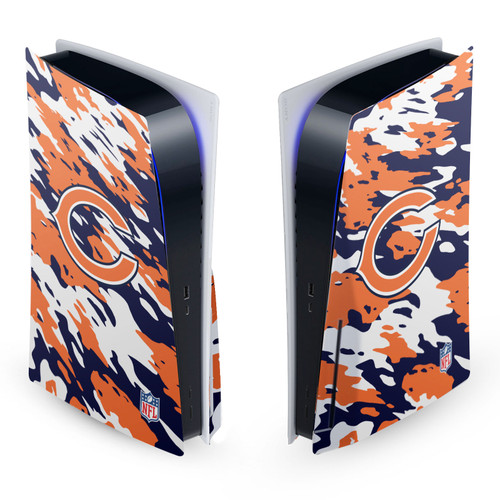 NFL Chicago Bears Camou Vinyl Sticker Skin Decal Cover for Sony PS5 Disc Edition Console
