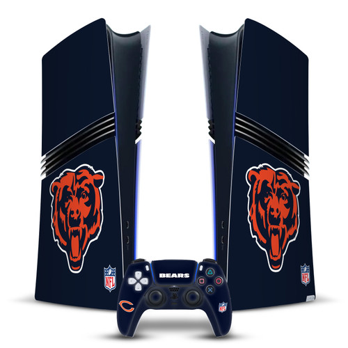 NFL Chicago Bears Plain Vinyl Sticker Skin Decal Cover for Sony PS5 Pro Digital Edition Bundle