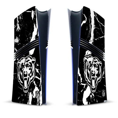 NFL Chicago Bears Marble Vinyl Sticker Skin Decal Cover for Sony PS5 Pro Digital Edition Console