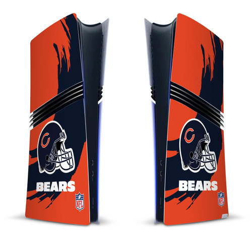 NFL Chicago Bears Sweep Stroke Vinyl Sticker Skin Decal Cover for Sony PS5 Pro Digital Edition Console
