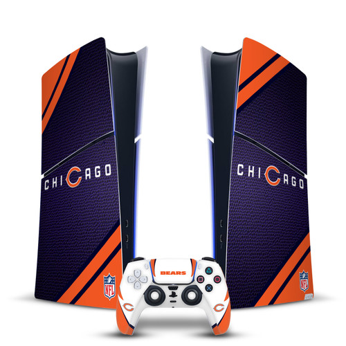 NFL Chicago Bears Side Details Vinyl Sticker Skin Decal Cover for Sony PS5 Slim Digital Edition Bundle