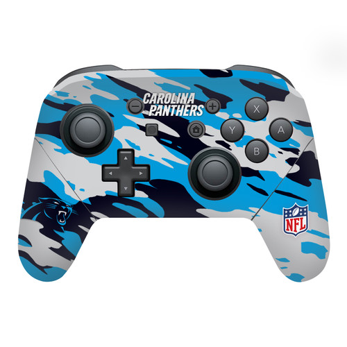 NFL Carolina Panthers Camou Vinyl Sticker Skin Decal Cover for Nintendo Switch Pro Controller