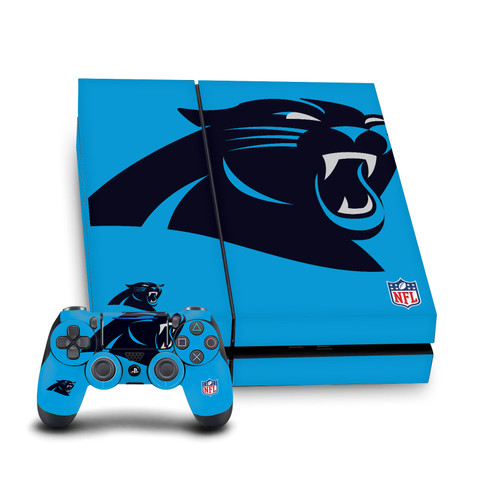 NFL Carolina Panthers Oversize Vinyl Sticker Skin Decal Cover for Sony PS4 Console & Controller