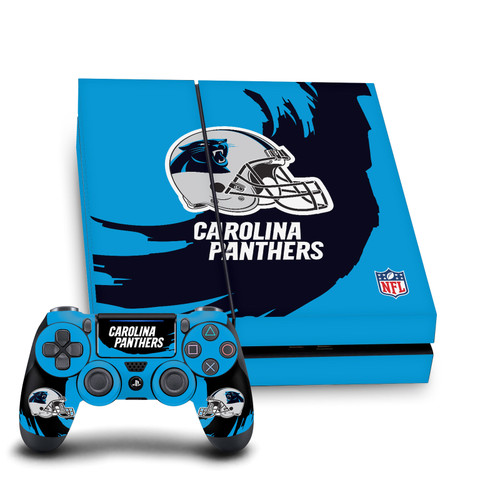 NFL Carolina Panthers Sweep Stroke Vinyl Sticker Skin Decal Cover for Sony PS4 Console & Controller