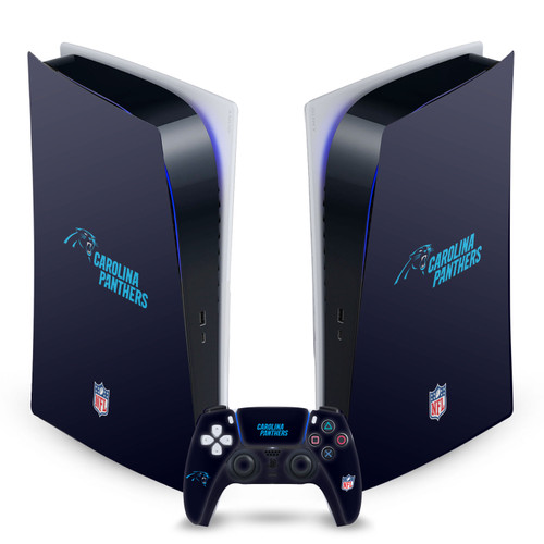 NFL Carolina Panthers Plain Vinyl Sticker Skin Decal Cover for Sony PS5 Digital Edition Bundle