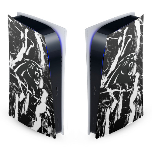 NFL Carolina Panthers Marble Vinyl Sticker Skin Decal Cover for Sony PS5 Digital Edition Console