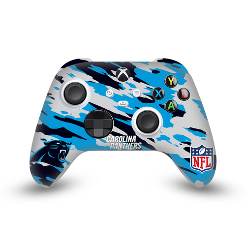 NFL Carolina Panthers Camou Vinyl Sticker Skin Decal Cover for Microsoft Xbox Series X / Series S Controller