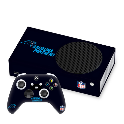 NFL Carolina Panthers Plain Vinyl Sticker Skin Decal Cover for Microsoft Series S Console & Controller