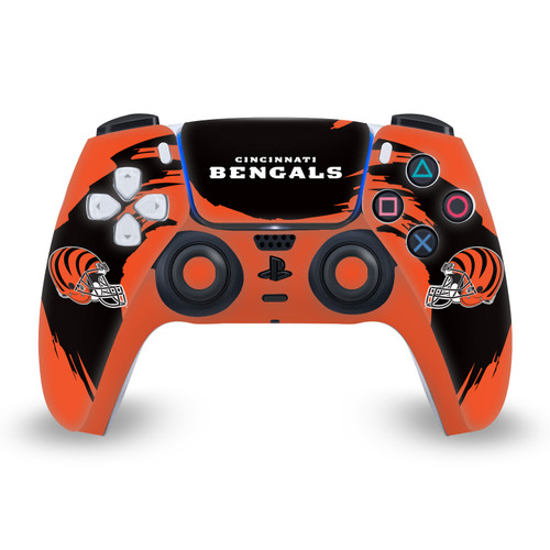 NFL Cincinnati Bengals Sweep Stroke Vinyl Sticker Skin Decal Cover for Sony PS5 Sony DualSense Controller