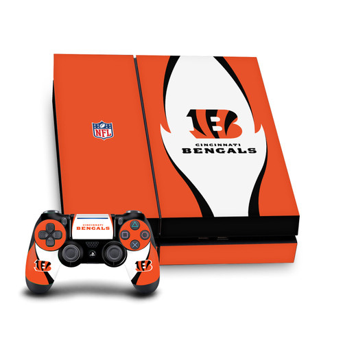 NFL Cincinnati Bengals Side Details Vinyl Sticker Skin Decal Cover for Sony PS4 Console & Controller
