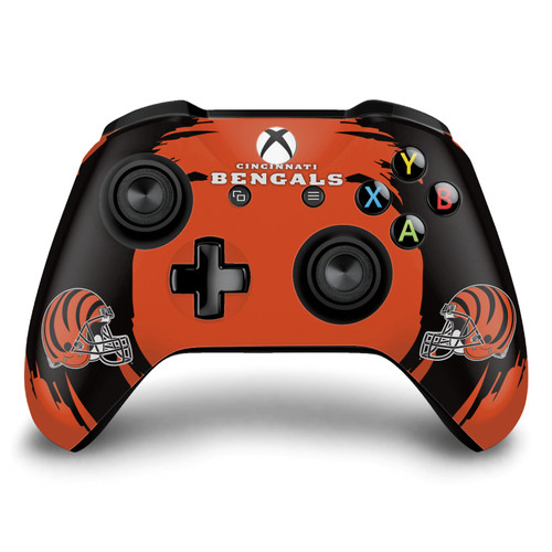 NFL Cincinnati Bengals Sweep Stroke Vinyl Sticker Skin Decal Cover for Microsoft Xbox One S / X Controller