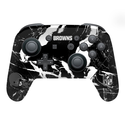 NFL Cleveland Browns Marble Vinyl Sticker Skin Decal Cover for Nintendo Switch Pro Controller