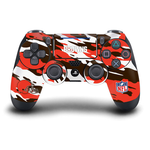 NFL Cleveland Browns Camou Vinyl Sticker Skin Decal Cover for Sony DualShock 4 Controller
