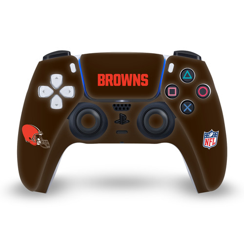 NFL Cleveland Browns Plain Vinyl Sticker Skin Decal Cover for Sony PS5 Sony DualSense Controller