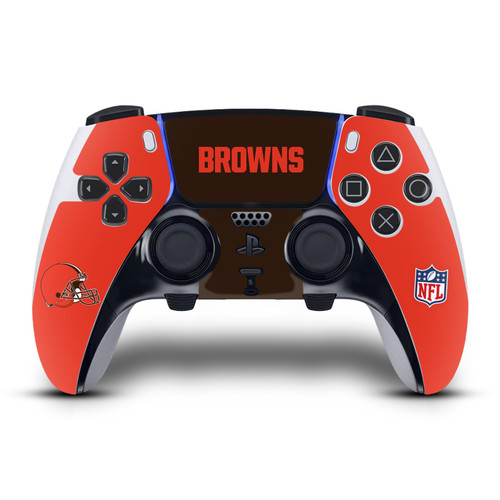 NFL Cleveland Browns Plain Vinyl Sticker Skin Decal Cover for Sony PS5 DualSense Edge Controller