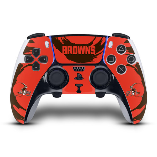 NFL Cleveland Browns Sweep Stroke Vinyl Sticker Skin Decal Cover for Sony PS5 DualSense Edge Controller