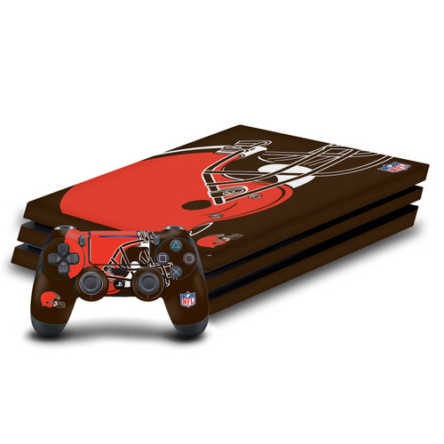 NFL Cleveland Browns Oversize Vinyl Sticker Skin Decal Cover for Sony PS4 Pro Bundle