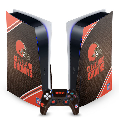 NFL Cleveland Browns Logo Art Vinyl Sticker Skin Decal Cover for Sony PS5 Disc Edition Bundle
