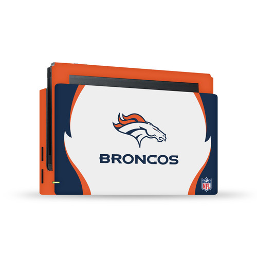 NFL Denver Broncos Side Details Vinyl Sticker Skin Decal Cover for Nintendo Switch Console & Dock