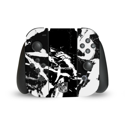NFL Denver Broncos Marble Vinyl Sticker Skin Decal Cover for Nintendo Switch Joy Controller
