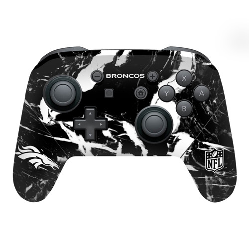 NFL Denver Broncos Marble Vinyl Sticker Skin Decal Cover for Nintendo Switch Pro Controller