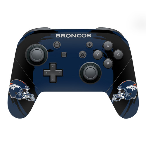 NFL Denver Broncos Sweep Stroke Vinyl Sticker Skin Decal Cover for Nintendo Switch Pro Controller