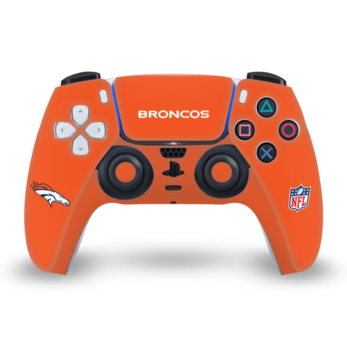 NFL Denver Broncos Plain Vinyl Sticker Skin Decal Cover for Sony PS5 Sony DualSense Controller