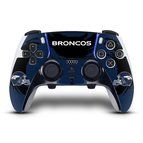 NFL Denver Broncos Sweep Stroke Vinyl Sticker Skin Decal Cover for Sony PS5 DualSense Edge Controller