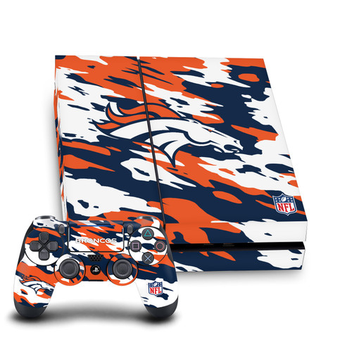 NFL Denver Broncos Camou Vinyl Sticker Skin Decal Cover for Sony PS4 Console & Controller